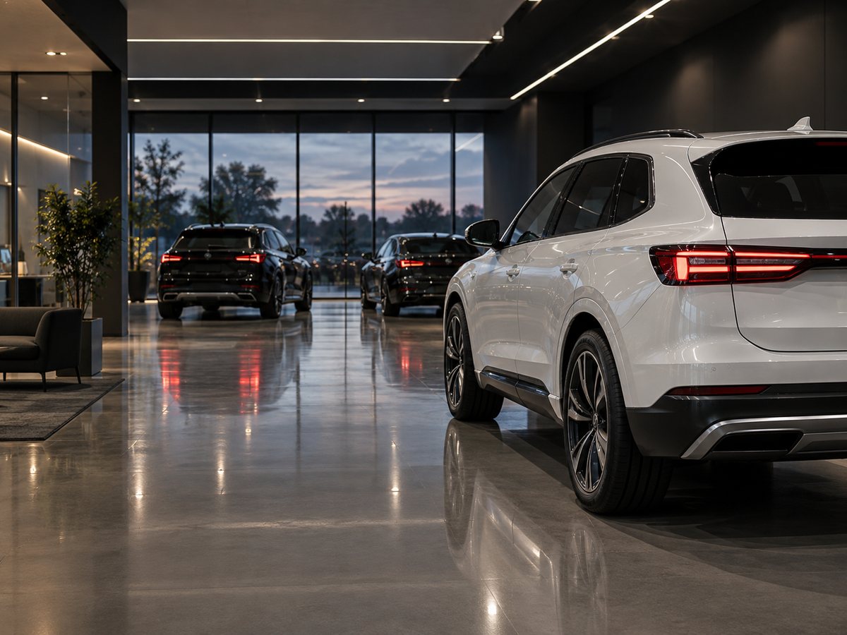 Vůz v showroomu autobazaru