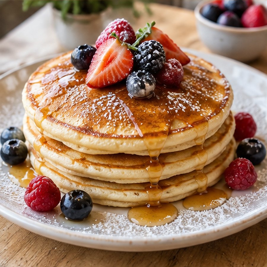 Víkendový brunch — lívance, káva a džus