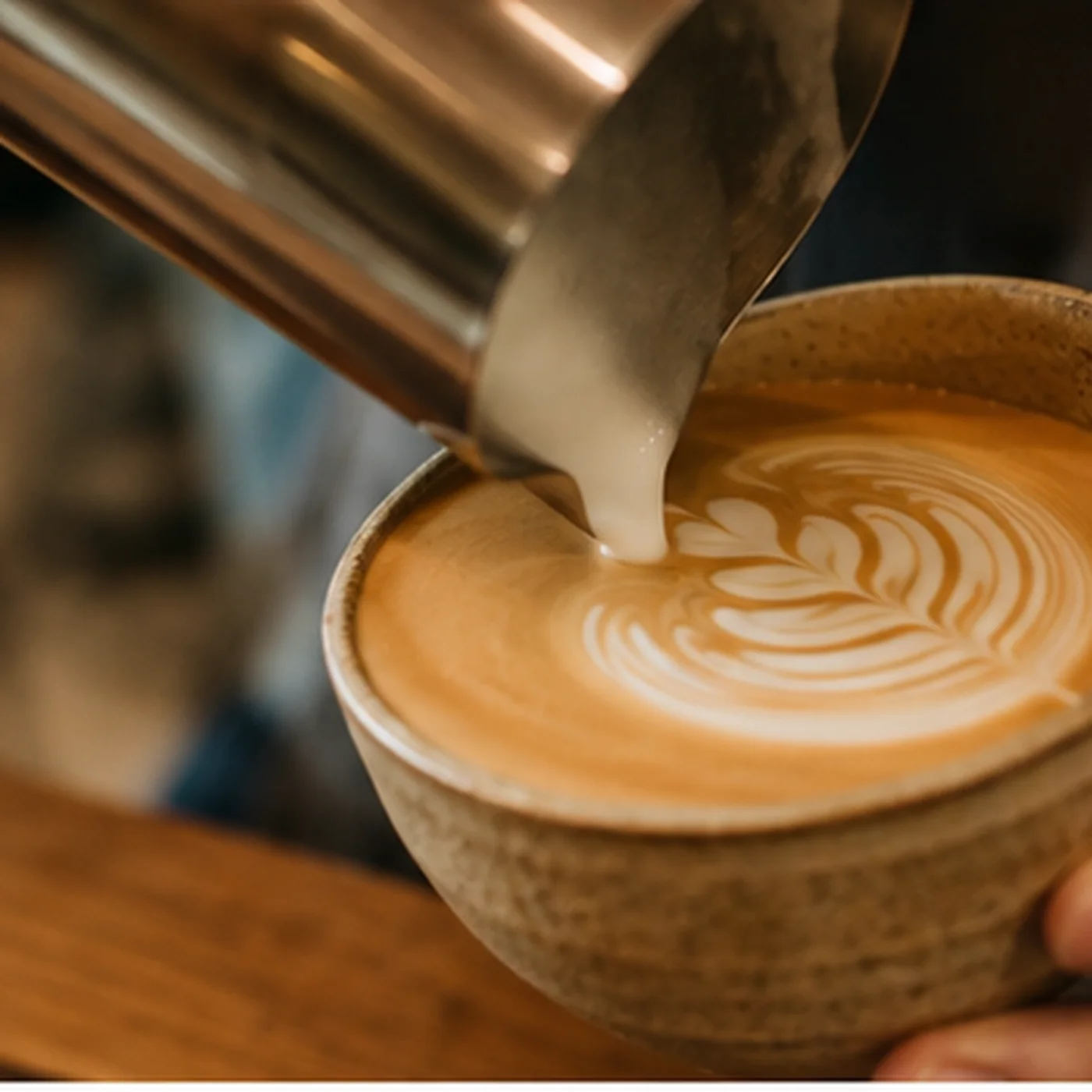 Barista při práci