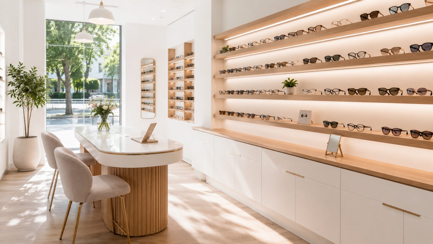 Interiér optiky