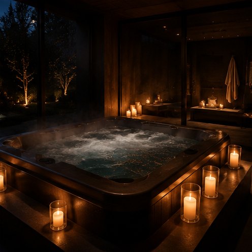 Privátní spa s vířivkou