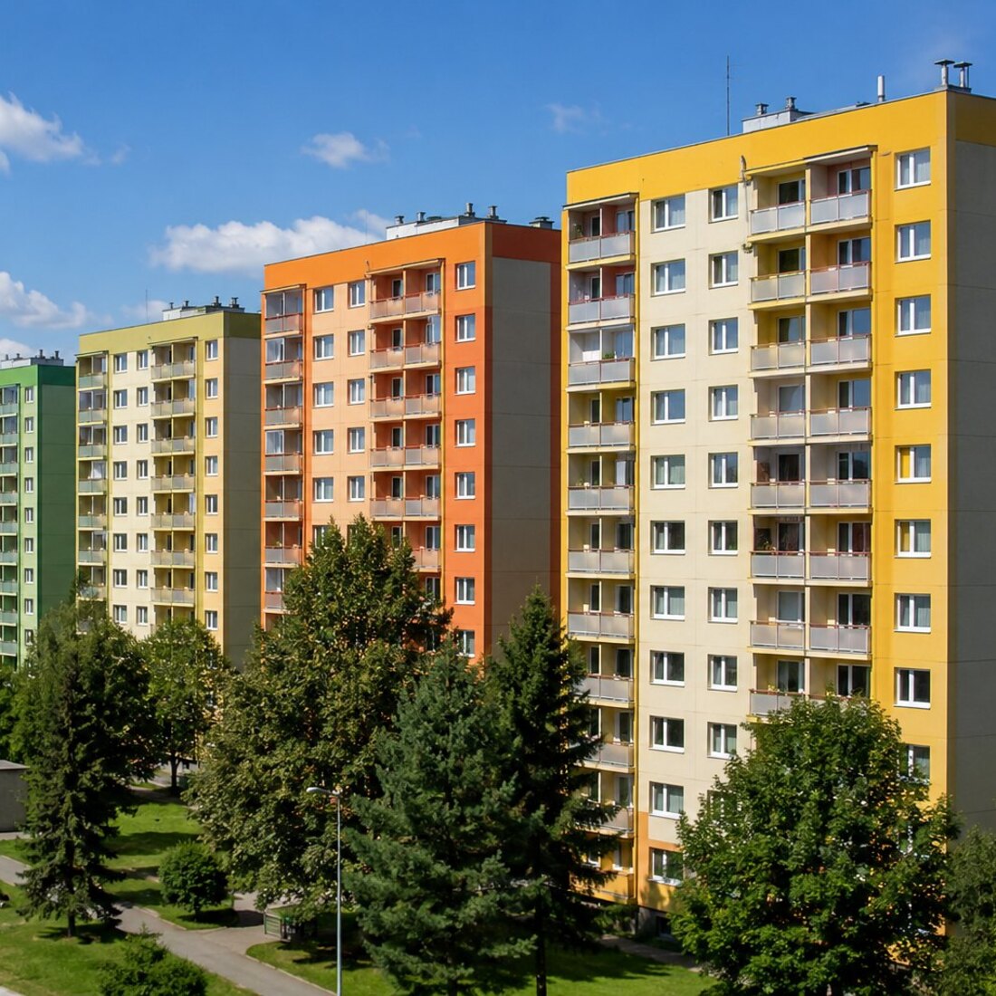 Nové dětské hřiště ve vnitrobloku sídliště