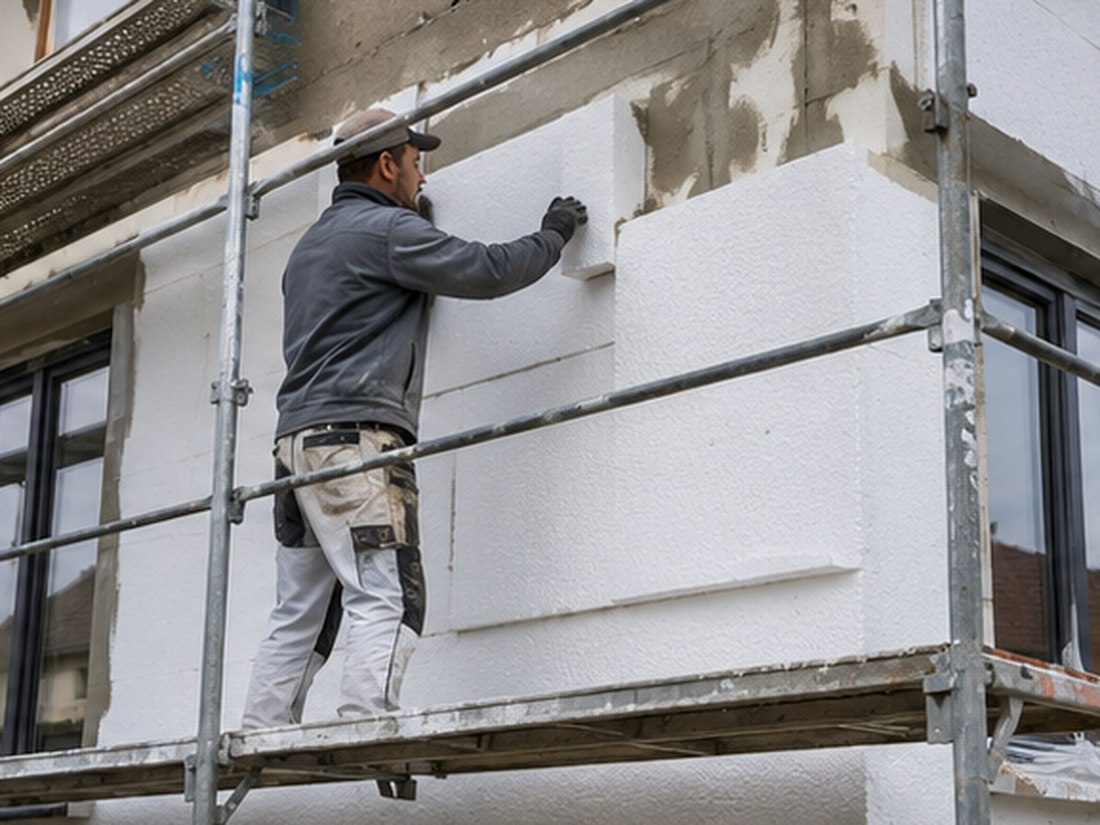 Lepení izolačních desek na fasádu