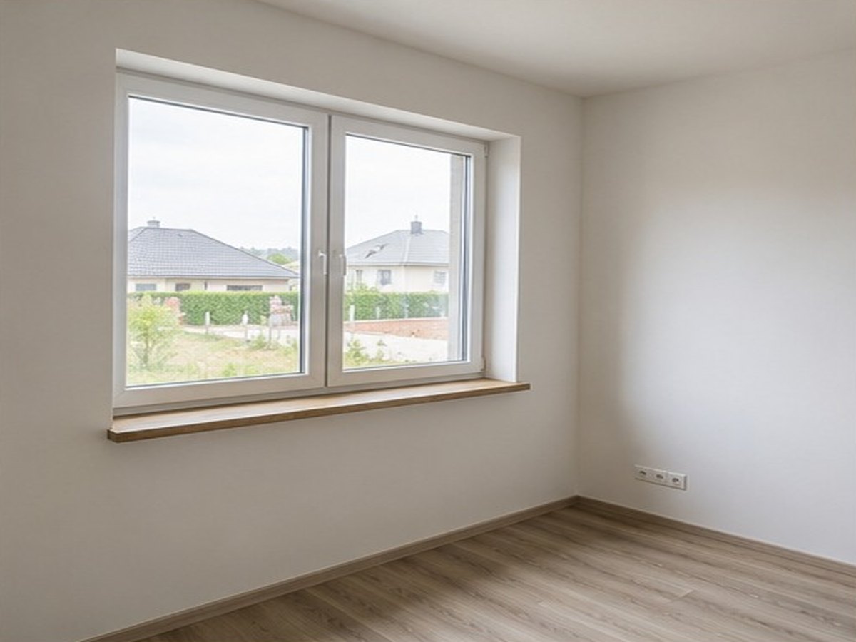 Hotová místnost po zednických pracích