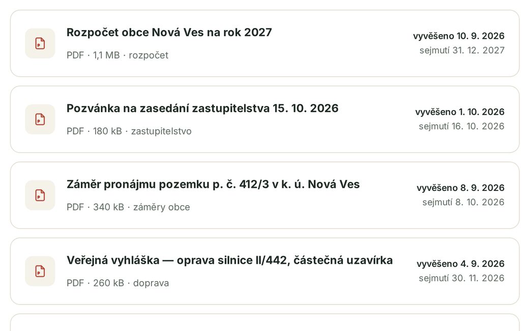 Dokumenty ke stažení