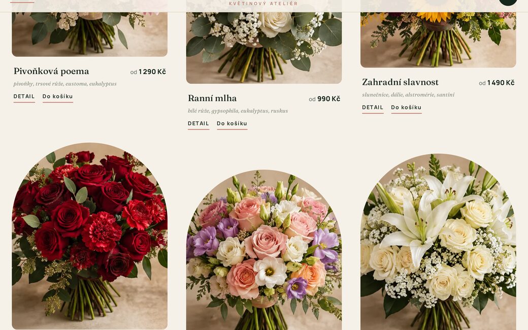 E-shop napojený přímo na web