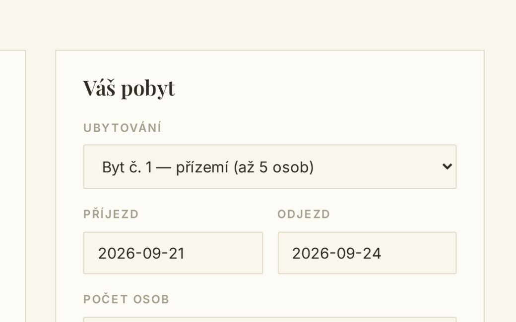 Kalkulačka ceny podle zadání