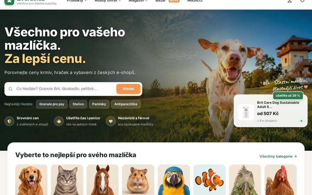 Chytré vyhledávání ve velkém katalogu