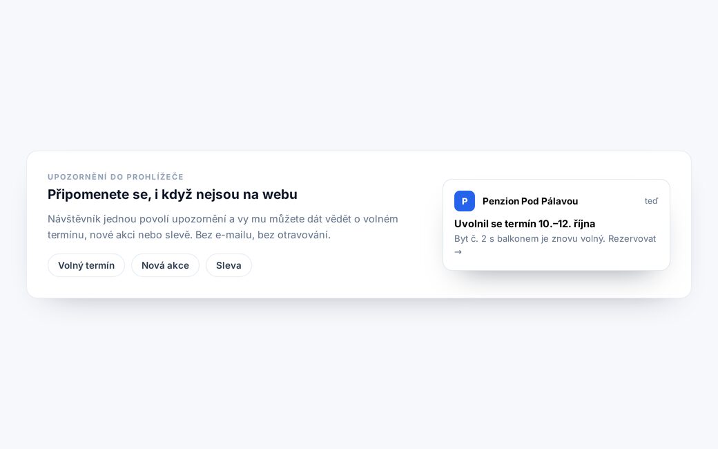Push notifikace do prohlížeče