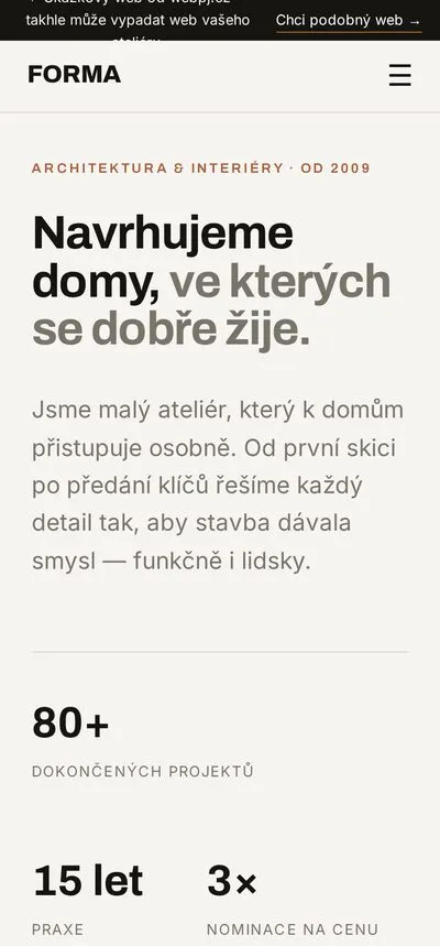 Ukázka na mobilu
