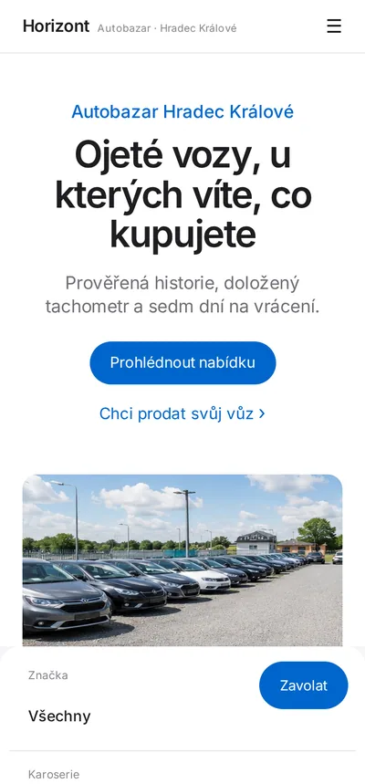 Ukázka na mobilu