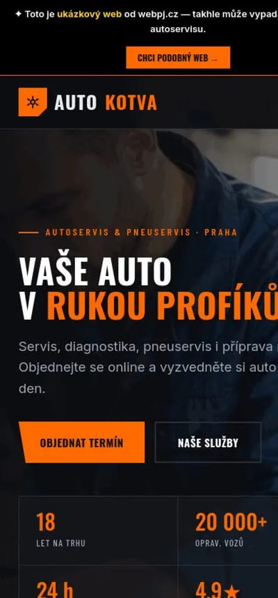 Ukázka na mobilu
