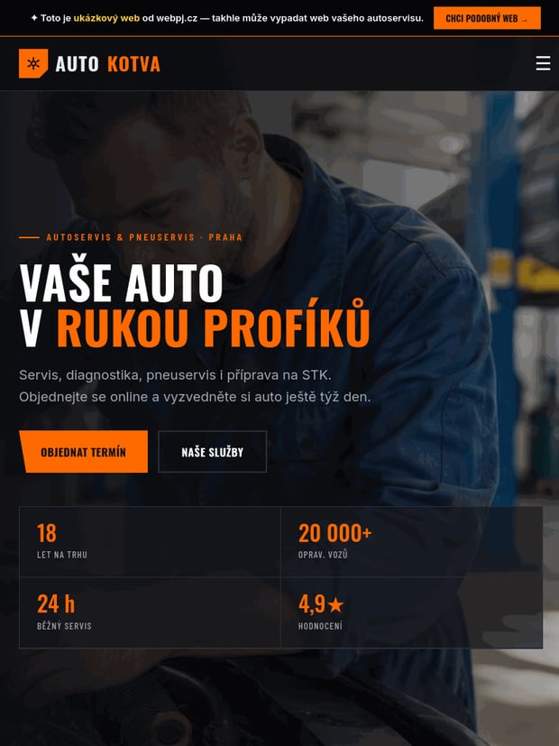 Ukázka na tabletu
