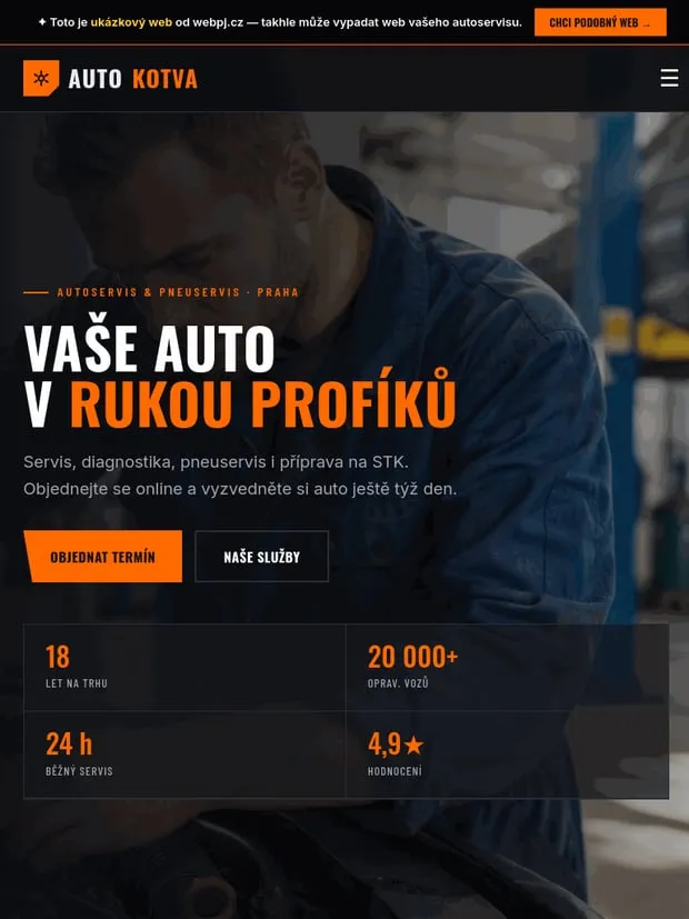 Ukázka na tabletu