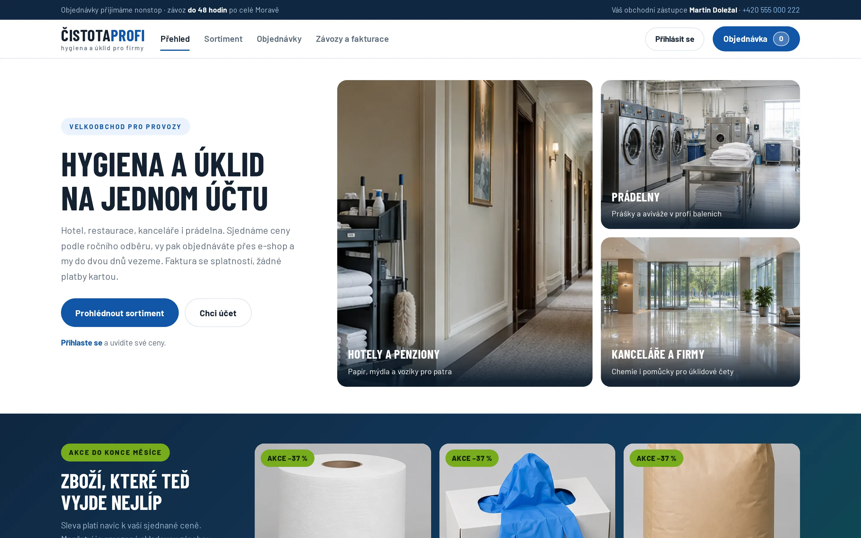 B2B e-shop drogerie a úklidu