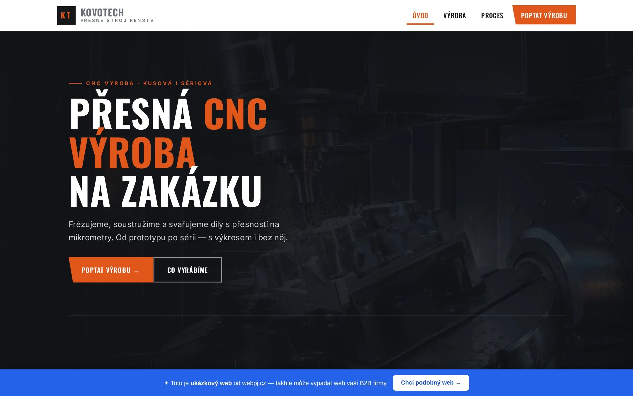Ukázka: B2B weby na míru