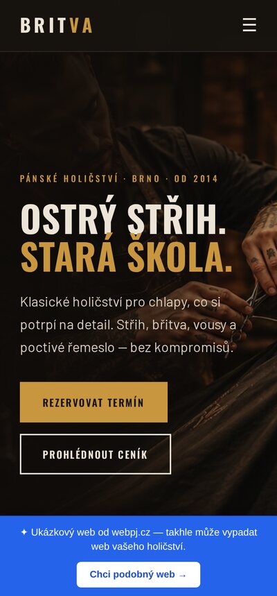 Ukázka na mobilu