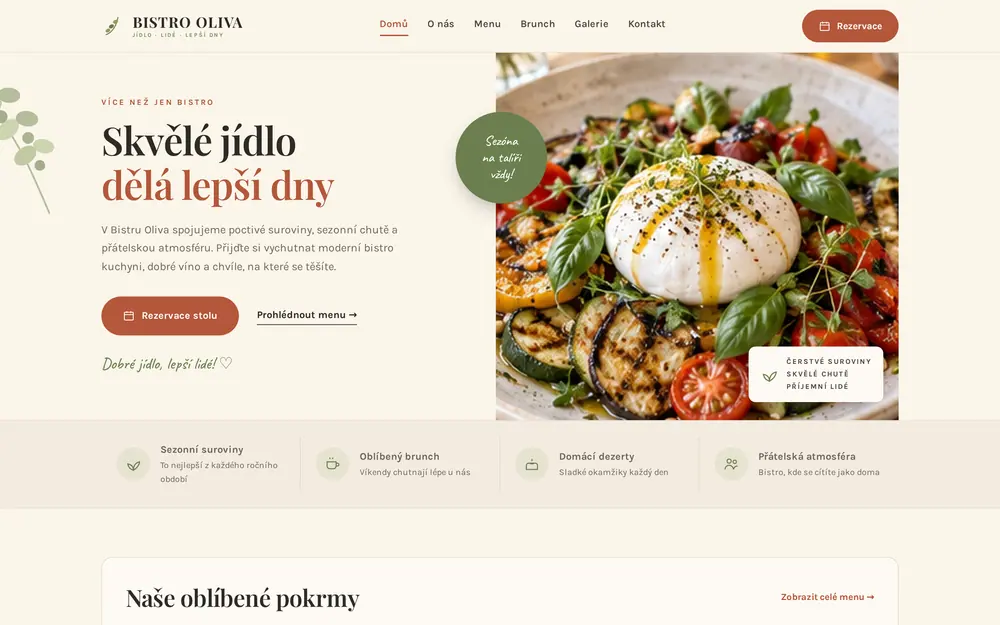 BISTRO OLIVA — skvělé jídlo dělá lepší dny