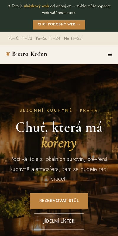 Ukázka na mobilu