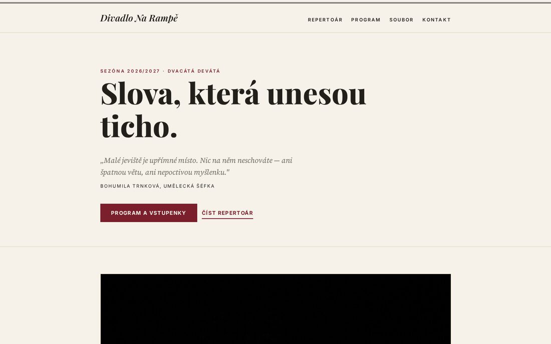 Divadlo Na Rampě — činoherní scéna