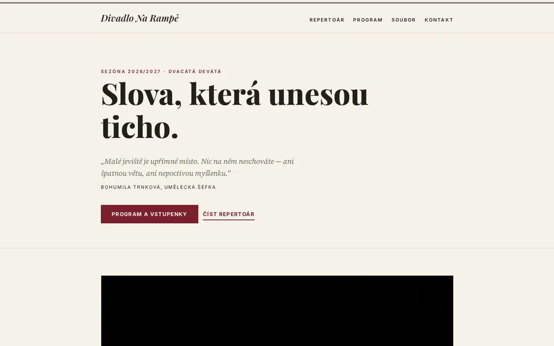 Divadlo Na Rampě — činoherní scéna