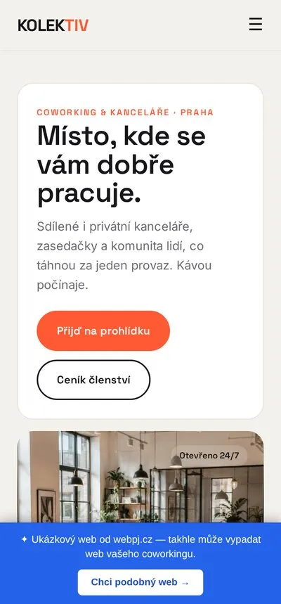Ukázka na mobilu