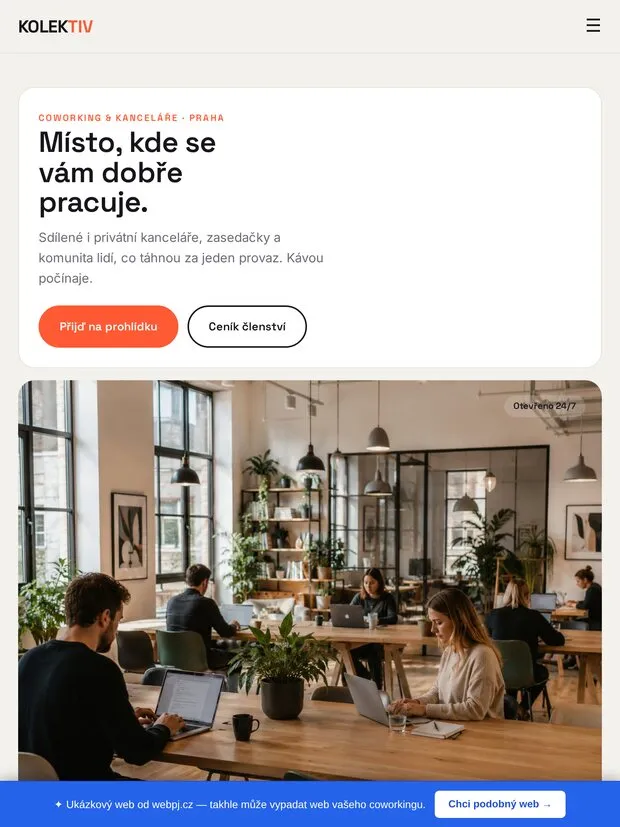 Ukázka na tabletu