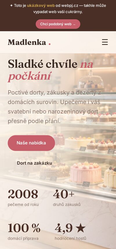 Ukázka na mobilu