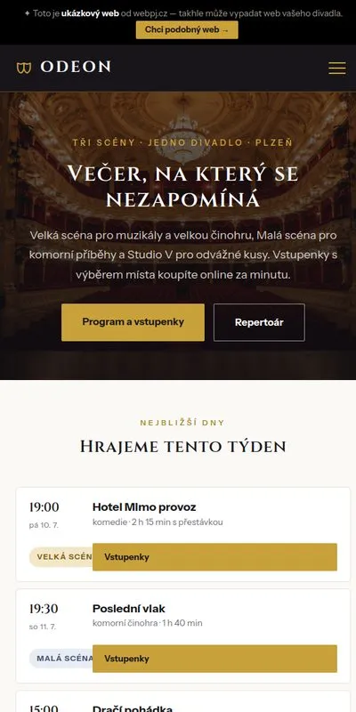 Ukázka na mobilu
