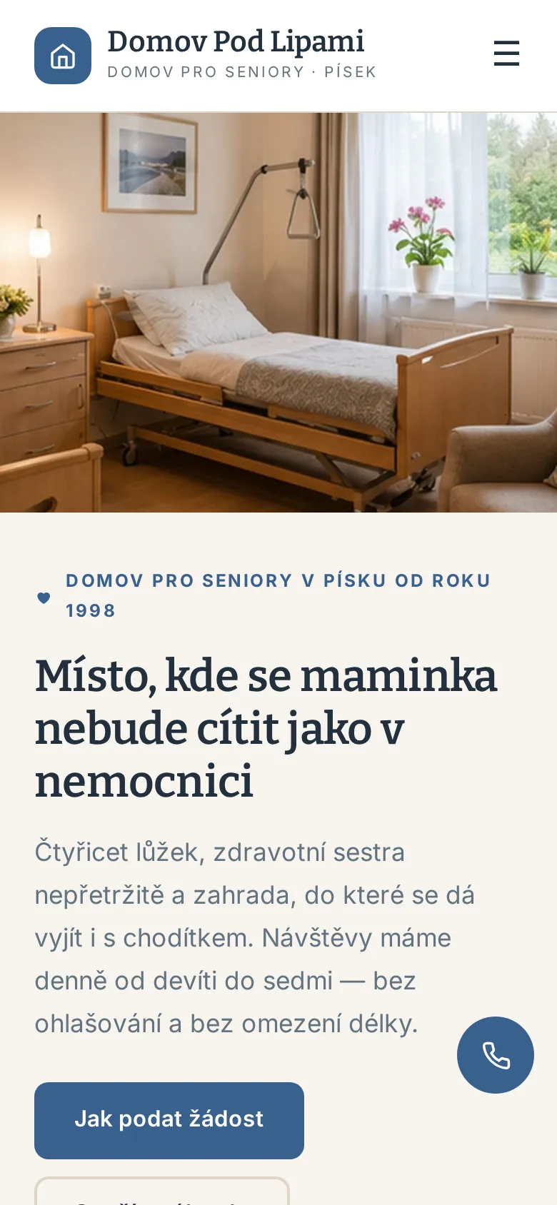Ukázka na mobilu