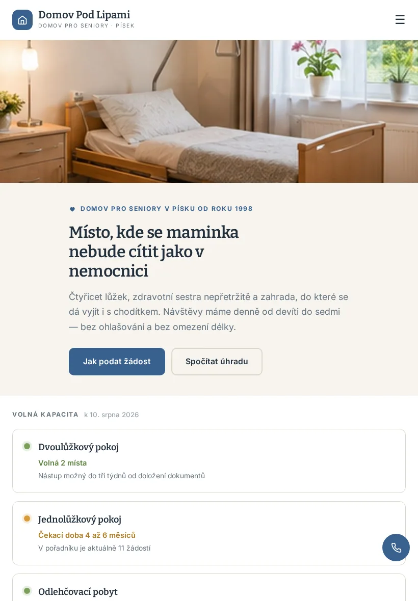 Ukázka na tabletu