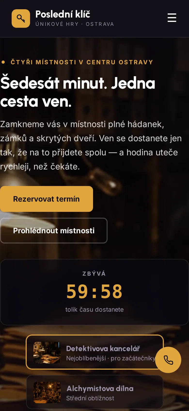 Ukázka na mobilu