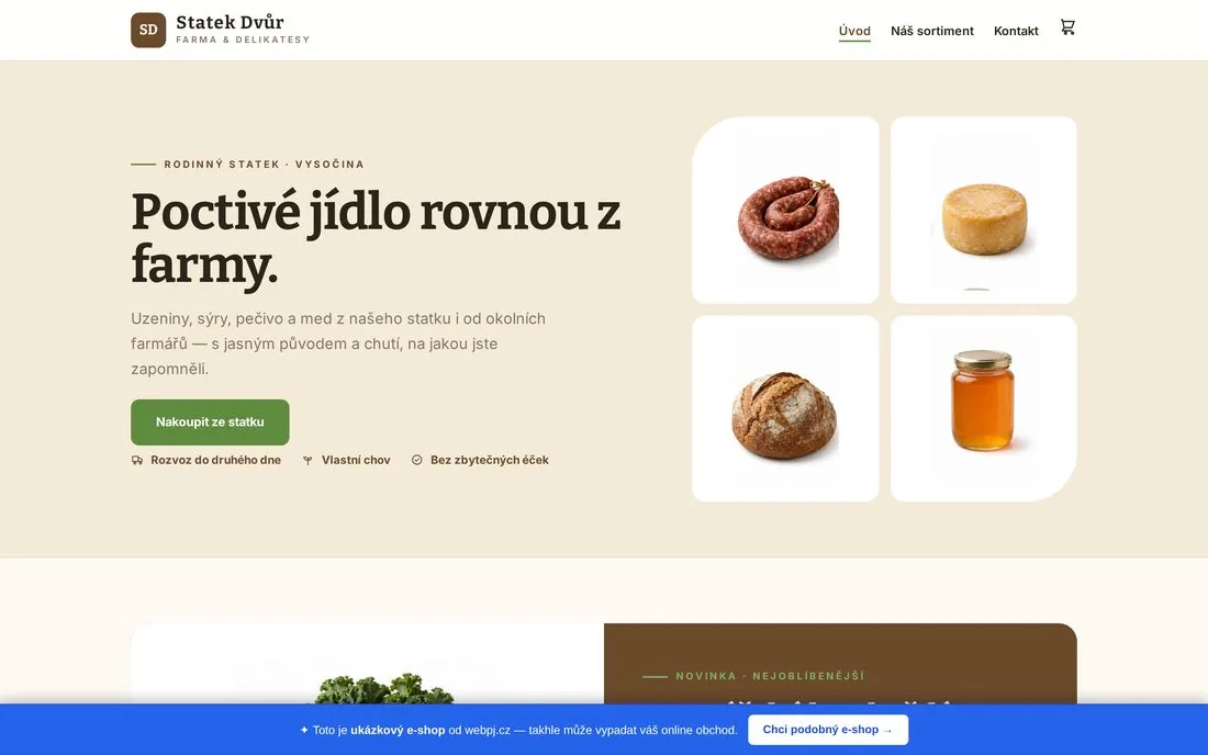 Statek Dvůr — farma & delikatesy