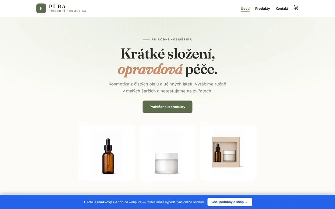 PURA — přírodní kosmetika