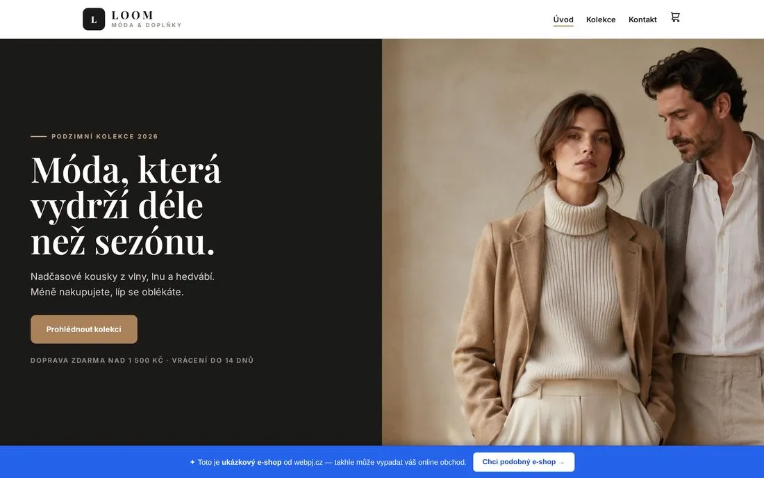 Ukázka: Tvorba e-shopů