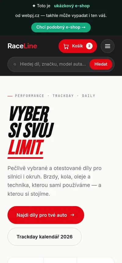 Ukázka na mobilu
