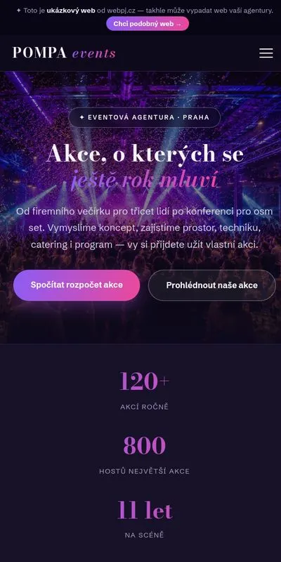 Ukázka na mobilu
