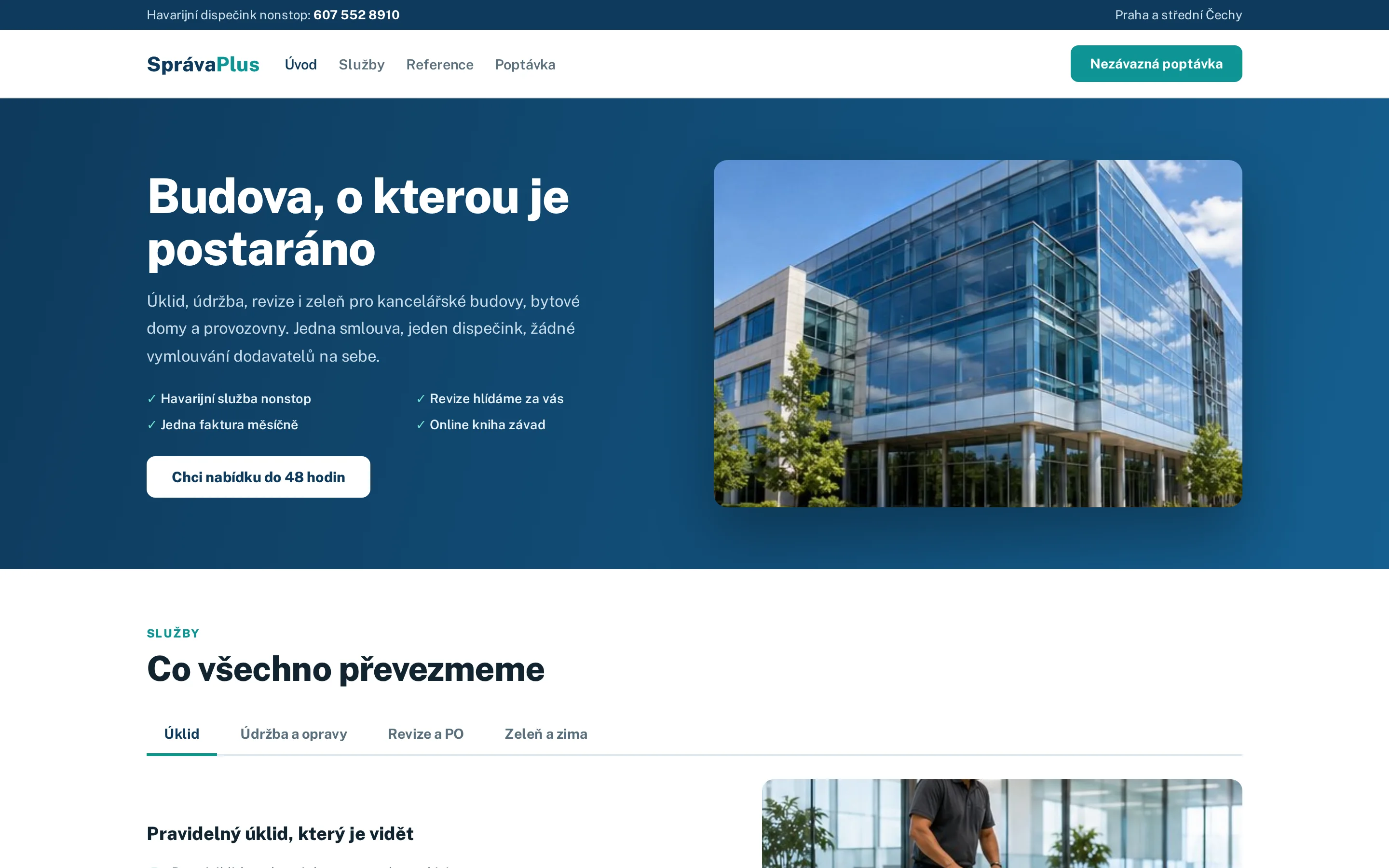 Správa Plus — facility management
