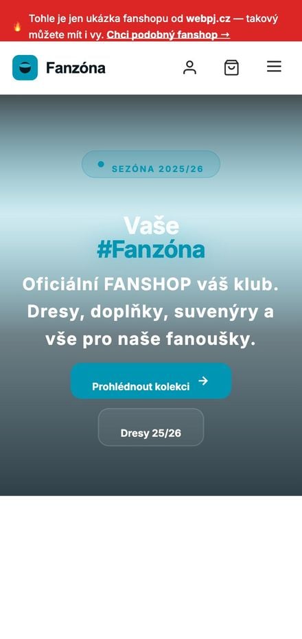 Ukázka na mobilu