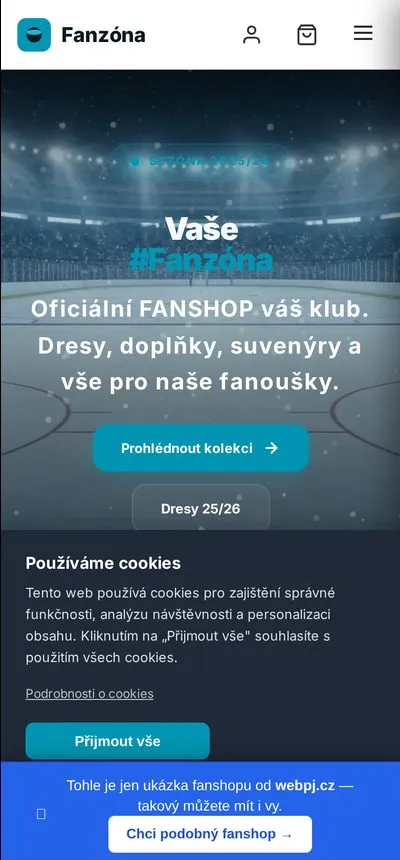 Ukázka na mobilu