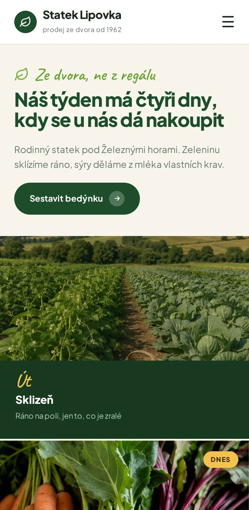 Ukázka na mobilu