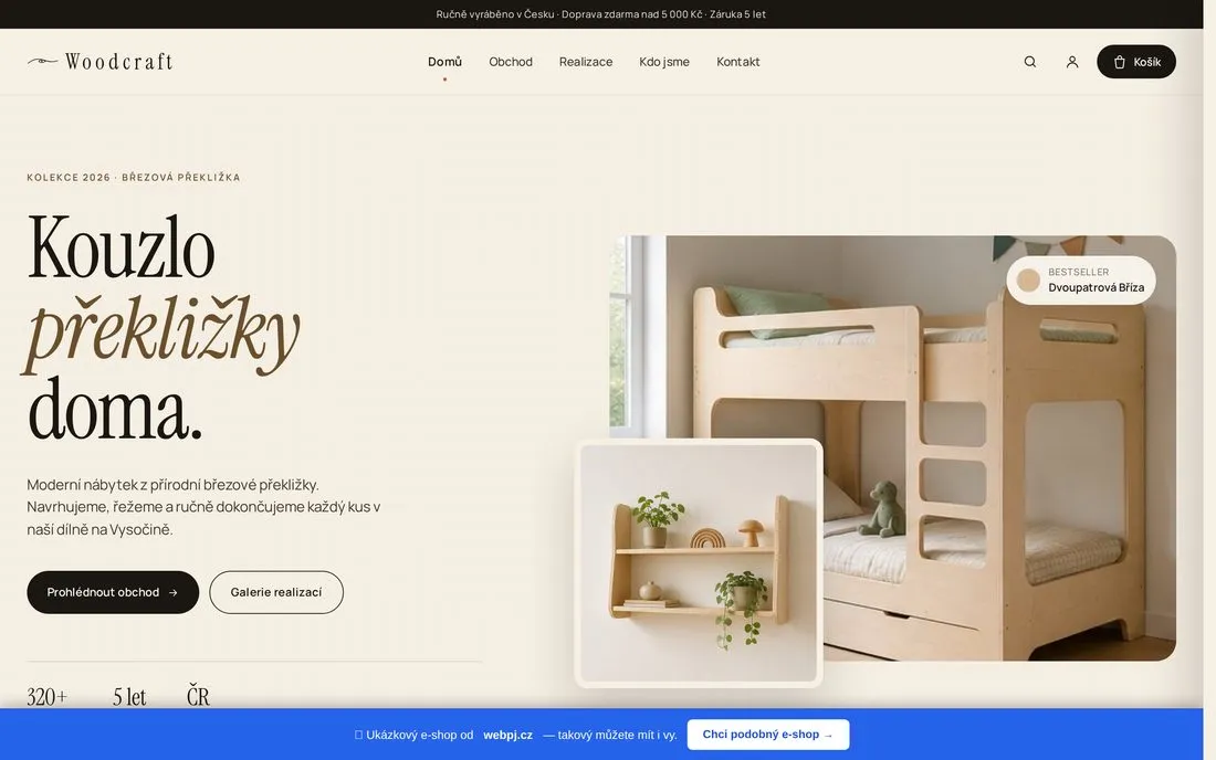 Ukázka: E-shop pro řemeslníka