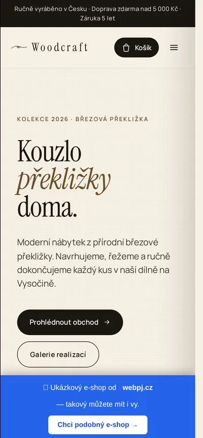 Ukázka na mobilu
