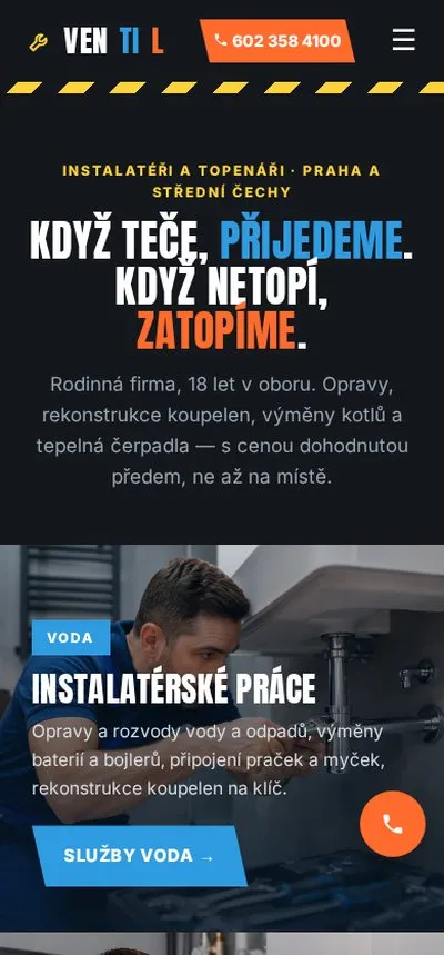 Ukázka na mobilu