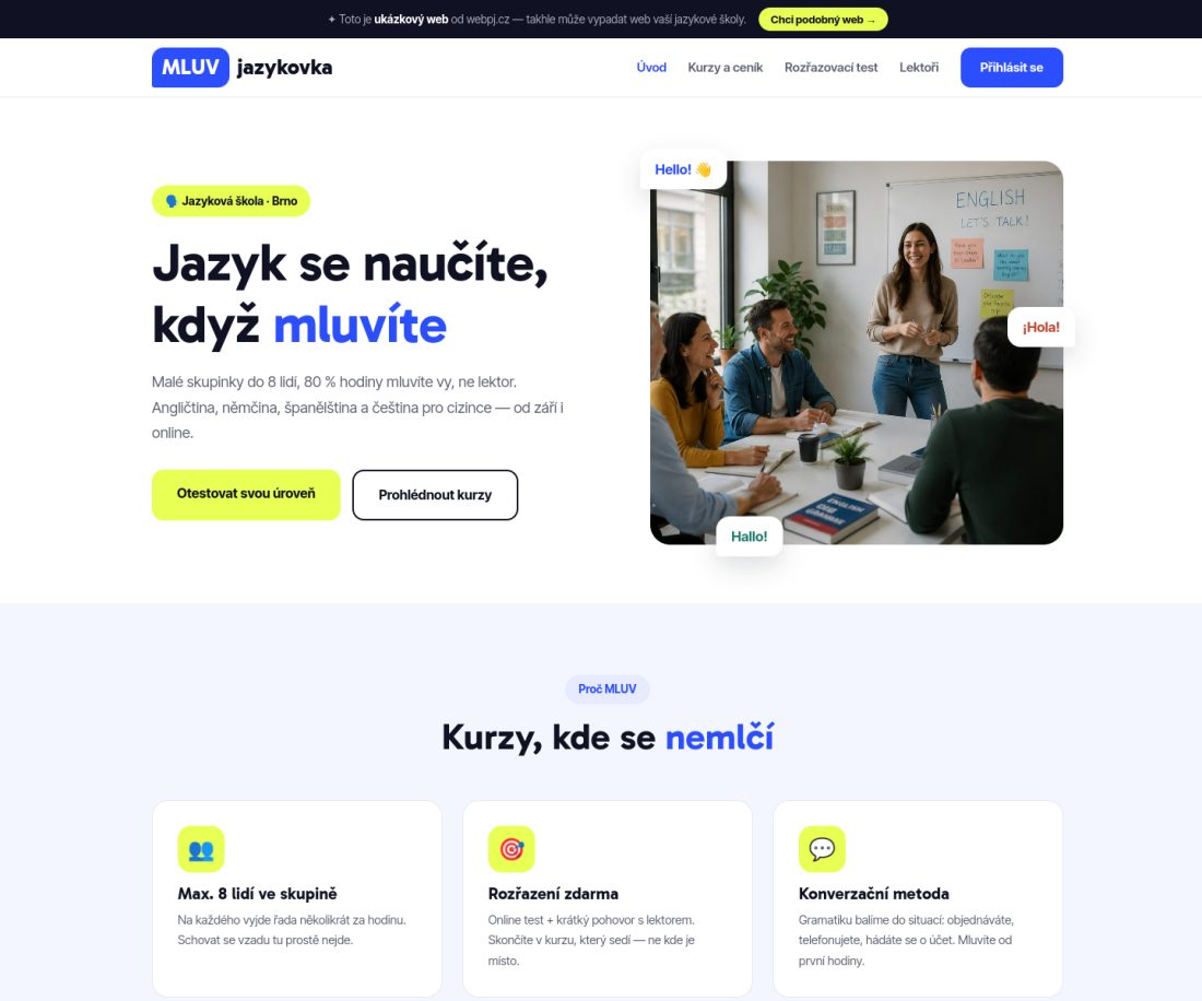Ukázka na počítači