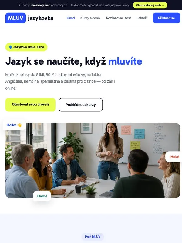 Ukázka na tabletu