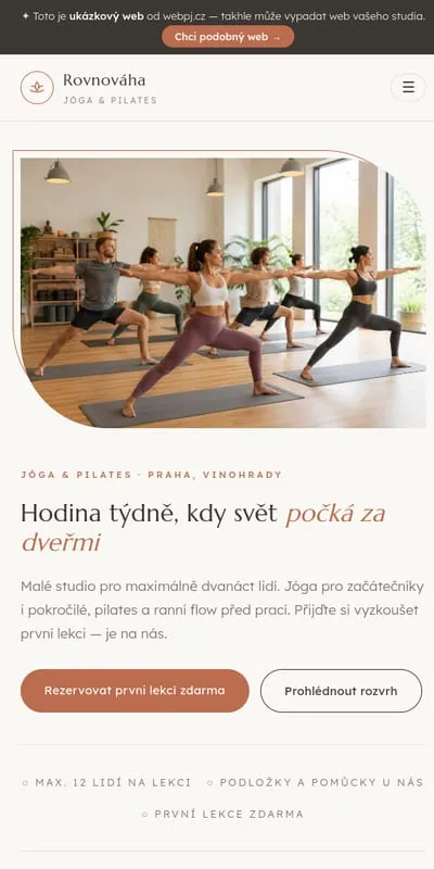 Ukázka na mobilu