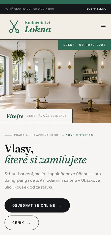 Ukázka na mobilu