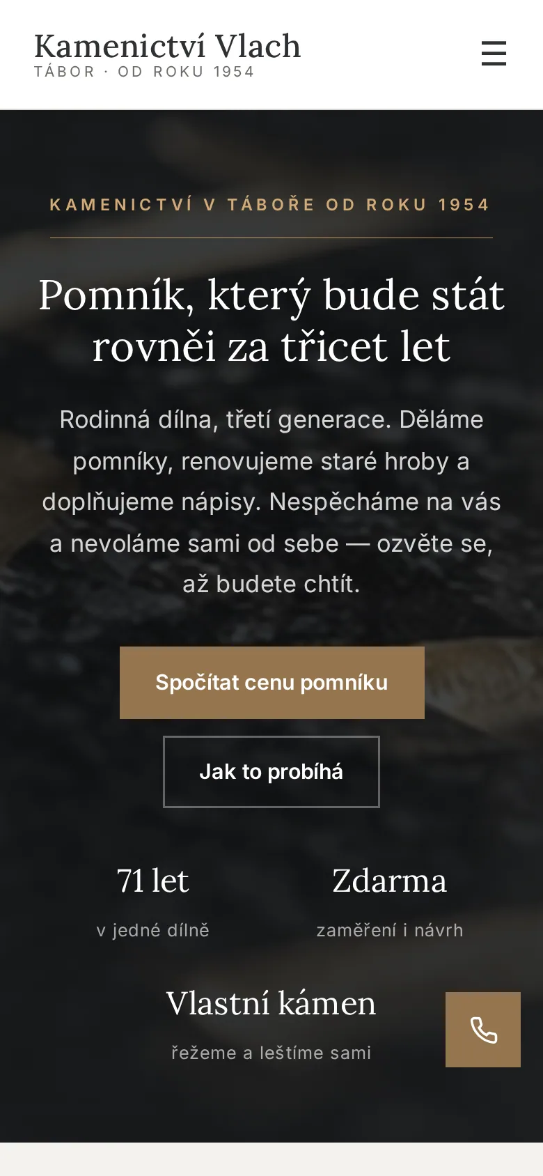 Ukázka na mobilu