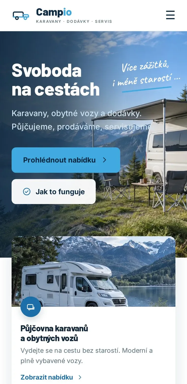 Ukázka na mobilu